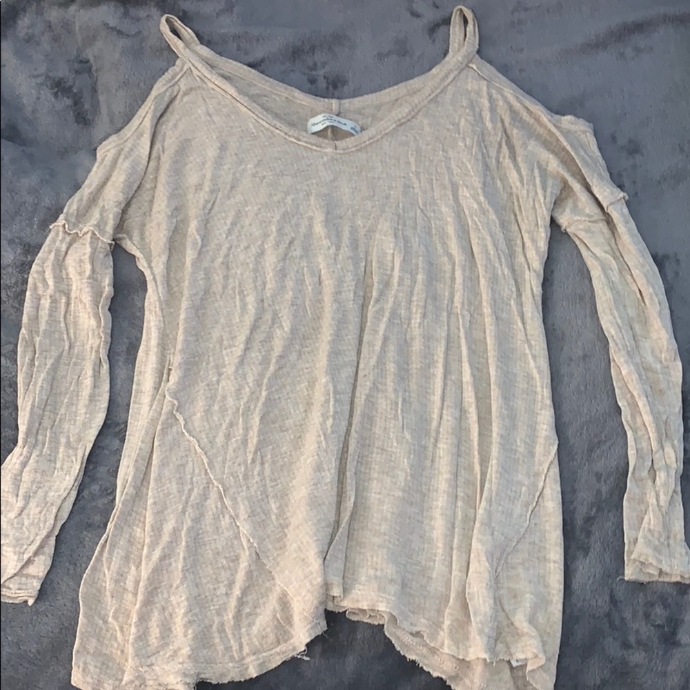 Abercrombie&Fitch Long Sleeve Cold Shoulder Blouse